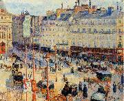 Camille Pissarro Place du Havre, Paris oil on canvas